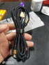 五浩一拖二双头华为Type-c6A充电线超级快充适用OPPO苹果1615ProMax小米vivo荣耀二合一车载数据线套装 普通版/2米【黑金】双type-c充电线 实拍图