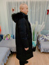 啄木鸟羽绒服男士中老年人长款过膝连帽加厚爸爸装冬季极寒东北大衣外套 黑色-不带毛领 L (可穿110-130斤) 实拍图