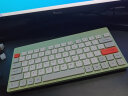 B.O.W 航世 MK620无线键盘超薄轻音键盘便携可爱女生键盘适用于办公家用笔记本台式机键鼠套装 2.4G单键盘【橙灰绿】 实拍图