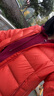 鸭鸭（YAYA）品牌2025羽绒服女新款鸭绒面包服立领秋冬潮流气质修身短款外套女 砖红色 L 实拍图