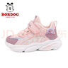 巴布豆（BOBDOG）女童鞋运动鞋秋冬季新款儿童加绒二棉老爹鞋女中大童鞋子 嫩粉/藕荷紫 29 适合脚长17.6cm 实拍图