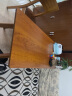 蔓斯菲尔（MSFE） 书桌书柜组合电脑桌台式写字桌家用办公桌子实木腿书桌椅组合 【升级常规款+单桌】140cm胡桃色 实拍图