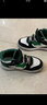 SNOOPY史努比童鞋男童运动鞋冬季时尚保暖二棉高帮板鞋2871黑白绿杏37 实拍图