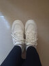 回力官方女鞋子女秋季小白鞋女皮面防水运动鞋女百搭板鞋女增高休闲鞋 珍珠米白-【潮流百搭】 40 实拍图