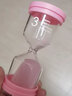 礼香馨儿童沙漏计时器30分钟学生创意3分钟时间刷牙计时幼儿园礼物摆件 3分钟粉色 实拍图