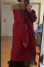 XAQ羽绒服女长款2023秋冬时尚洋气90白鸭绒加厚保暖狐狸大毛领外套女 火焰红 S（80-110斤） 实拍图
