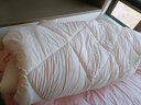 水星家纺 被子被芯 七孔透气纤维被 宿舍可用 单双人四季可用春夏空调被 【粉色】二合一（升级工艺） 220x240cm(适配1.8米床套件) 实拍图