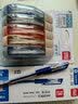 得力（deli）开学必备用品经典拔帽中性笔 0.5mm子弹头办公用品签字笔水笔 蓝色12支/盒 P06600ES 实拍图