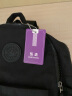 东选双肩包女士新款韩版百搭尼龙布小背包时尚休闲大容量旅行书包 黑色 实拍图