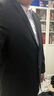 席臣加肥加大码西装外套休闲男宽松商务西服显瘦大号胖子肥佬西服套装 两件套黑色 5XL （210-225斤） 实拍图