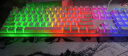 风陵渡F102低音有线无线键盘机械手感游戏办公专用电脑笔记本打字外接电竞拼色键盘 F102青柠蜜桃-彩光-有线 实拍图