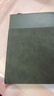 木雷 笔记本本子高颜值文具礼盒日记本读书成人软皮面记事本商务高档办公工作用会议记录定制可印logo 758-A5松石绿 实拍图