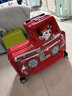 汪汪队立大功（PAW PATROL）儿童骑行行李箱可坐拉杆箱万向轮男孩女宝宝卡通木马汽车旅行箱 毛毛骑行款红色 24英寸 实拍图
