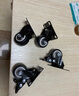 弧力万向轮轮子载重型家具脚轮手推车工业承重小型滑轮平板车滚轮轱辘 2万向+2万向带刹车 1.5寸 实拍图