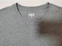 森马（Semir）[纯棉]短袖T恤男夏季简约纯色修身短t百搭t恤男 [100%棉]深花灰00102 L 实拍图