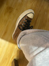 匡威（Converse）官方 1970S男女高帮复古翻毛皮运动鞋棕色169337C 169337C/褐色 39.5 实拍图