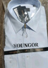 雅戈尔（YOUNGOR）长袖衬衫男条纹DP免烫衬衫纯棉面料抗皱平整易打理新品 GLDP100163HJA蓝色 40 实拍图