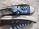 九寸阳光帆布鞋男板鞋男春秋新款低帮学生板鞋百搭运动鞋休闲板鞋小白鞋 帆布鞋ZJ-A31黑蓝色 41 实拍图