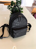 viney新款双肩包女大容量旅行包百搭牛皮旅游小背包户外出游简约书包女 【黑色】送老婆女朋友高级感实用 高颜值休闲时尚通勤背包 实拍图