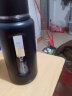 德国NRMEI超大容量大号防摔玻璃水杯水瓶壶便携夏季泡茶杯子男 黑色800ML【一杯双盖+杯盖可喝水】 实拍图