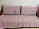 钟爱一生刺绣雪尼尔沙发垫套装四季通用沙发罩套巾防滑盖布定制沙发坐垫子 雪尼尔 字母完美-香芋紫 110cm*210cm 实拍图