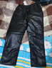 啄木鸟皮裤男冬季款骑摩托车外卖防风保暖男士宽松高腰大码休闲加绒裤子 165皮裤黑色 3XL 【推荐140-160斤】 实拍图