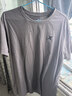 特步（XTEP） 运动短袖男装t恤衫秋季透气冰丝感速干上衣吸汗棉T跑步健身篮足 浅花灰-logo(全棉100%) M (170/92A)【现货速发】 实拍图