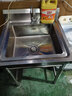 析沐不锈钢水槽商用单槽洗菜盆样式洗碗池简易洗菜池饭店厨房一体盆 50*50*80单池【全套配件加厚款】 加厚不锈钢 实拍图