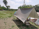 骆驼户外防晒天幕帐篷野餐公园便携遮阳沙滩轻野营野炊凉棚 1V32264416，摩卡色 实拍图