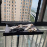 乐持家（LOCIKA）阳台晾衣架网布晾晒架伸缩折叠浴室置物架免打孔壁挂式收纳晒衣服 灰色-隐形晾衣网60CM-【送8钩】 晒单实拍图