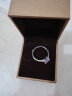 JOLEE天然紫水晶戒指女S925银均码彩色宝石指环首饰品送女生礼物 晒单实拍图