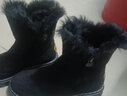 回力（Warrior）官方女鞋雪地靴子女冬季中筒休闲女靴皮毛加绒棉鞋保暖鞋 米色38 实拍图