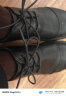 梵普森（FANPUSEN） 适配于蜘蛛·王花花·公子男女皮鞋鞋带圆形黑色休闲马丁靴细打蜡带子鞋绳 圆黑色 60cm 实拍图