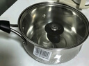 苏泊尔304不锈钢汤锅奶锅煮面锅木纹手柄18cm复底通用ET18JHBS01-WD 实拍图