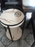 坤奉茶几双层棋牌室麻将机专用烟缸茶水圆形架麻将桌边几桌轻奢圆茶几 平面-黑架【40*40*50】无烟灰缸 实拍图