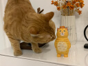 创意手工个性造型小猫木雕工艺品桌面摆件潮酷猫咪公仔生日礼物 橘猫 晒单实拍图