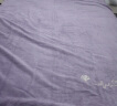 博洋（BEYOND）家纺法兰绒四件套加厚珊瑚绒保暖套件冬季绒被套床单双人加大床品 【加厚保暖绒】心语银杏（紫） 1.5米床(被套200*230厘米) 实拍图