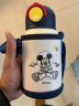 迪士尼（Disney）儿童保温杯双盖吸管儿童水杯316不锈钢女学生保温壶500ML米奇 晒单实拍图