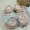 CROCS卡骆驰厚底云朵洞洞鞋时尚百搭户外沙滩鞋女鞋|206750  石英粉-6UR（含智必星） 39 (250mm) 实拍图
