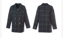 百图betu女装冬新款毛呢外套优雅百搭复古格纹外套女2310T71 墨绿 L 实拍图