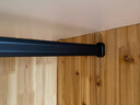 固特（GUTE）衣柜杆衣橱横杆挂衣杆托五金配件加厚衣通法兰底座可裁剪尺寸 升级加厚款-黑色【配底座】 杆子91-100cm内 实拍图