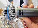 SHURE 舒尔人声话筒舞台演出唱歌直播K歌录音麦克风 BETA58A+6米卡侬公母线 实拍图