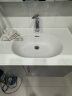 惠达（HUIDA）惠达卫浴1567左右款现代简约浴室柜卫生间家用洗手盆一体组合柜 G1567-80L-YH银河灰左柜收纳 晒单实拍图