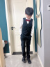 衣诺坊儿童西服马甲套装男童西装礼服演出服 黑色马甲套装 140CM 晒单实拍图