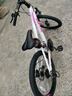 喜德盛青少年自行车童车中国风20/22寸铝架碟刹变速6-10男女孩山地车 22寸白/粉-23款 实拍图
