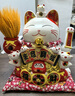 智汇招财猫开业大摆件自动招手电动摇手大号陶瓷新店开业大吉乔迁礼物 【财福双收】32*26*32-大卖 【礼盒+坐垫+围脖】电池插电两用 实拍图