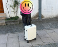 新秀丽(Samsonite) 四轮拉杆箱 55/20 象牙白 拉链 实拍图