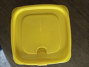 茶花（CHAHUA）保鲜盒塑料便当盒水果盒饭盒菜食品级学生餐盒密封盒冰箱收纳盒 【黄色】 3件套 780ml 实拍图