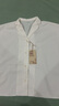 MUJI女式 易干弹力泡泡纱 开领短袖衫女士衬衫衬衣外套夏季款BC2JPA4S 白色 M (160/84A) 实拍图
