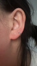 银瑜简约足银针耳环高级感耳骨钉睡觉免摘养耳洞耳钉女新年礼物送女友 8mm耳圈一对[适合耳骨] 实拍图